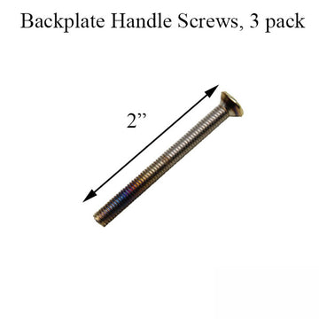 Handle Screws, 3 pack - 1-3/4 inch thick Door, M5 x 50mm - Rustic Umber